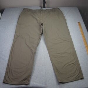 Carhartt Pants Mens 48x30 Brown Loose Original Fit Canvas Work Dungaree B151 LBR
